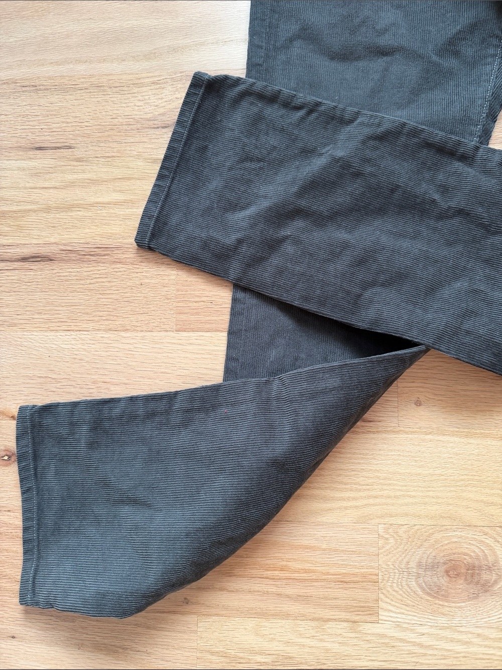 J. Crew Men's Style 250 Corduroy Pants in Dark Gray Waist 34 x Length 34 - Picture 10 of 16
